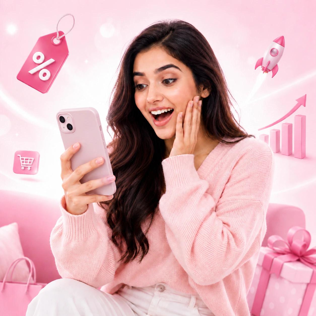 Creator discovering an influencer campaign offer on her phone