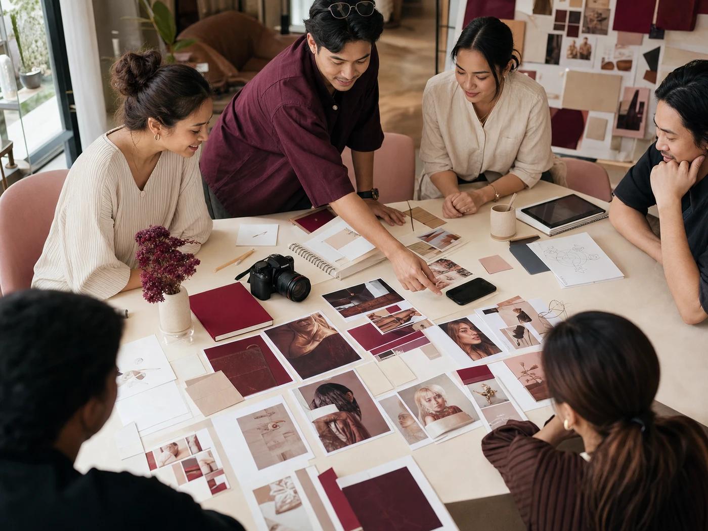 ViralBoom Media team collaborating on campaign strategy