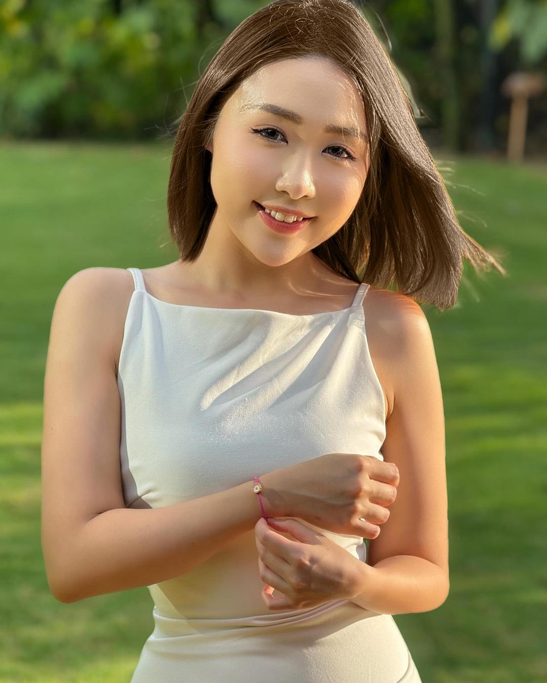 Beauty creator in an outdoor campaign portrait